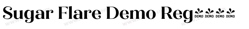 Sugar Flare Demo Reg字体转换
